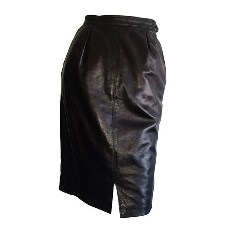 yves saint laurent leather skirt|ysl dresses for sale.